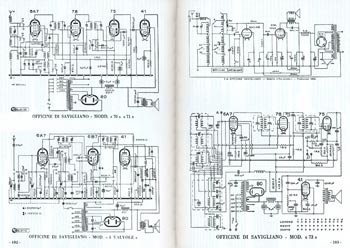 Schema elettrico radio d'epoca